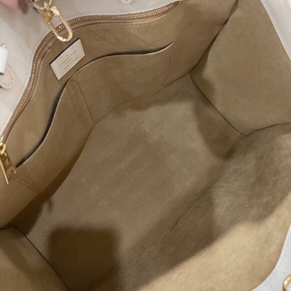 Louis Vuitton On The Go GM Monogram Cream Empreinte Leather (127536) - Picture 12 of 14